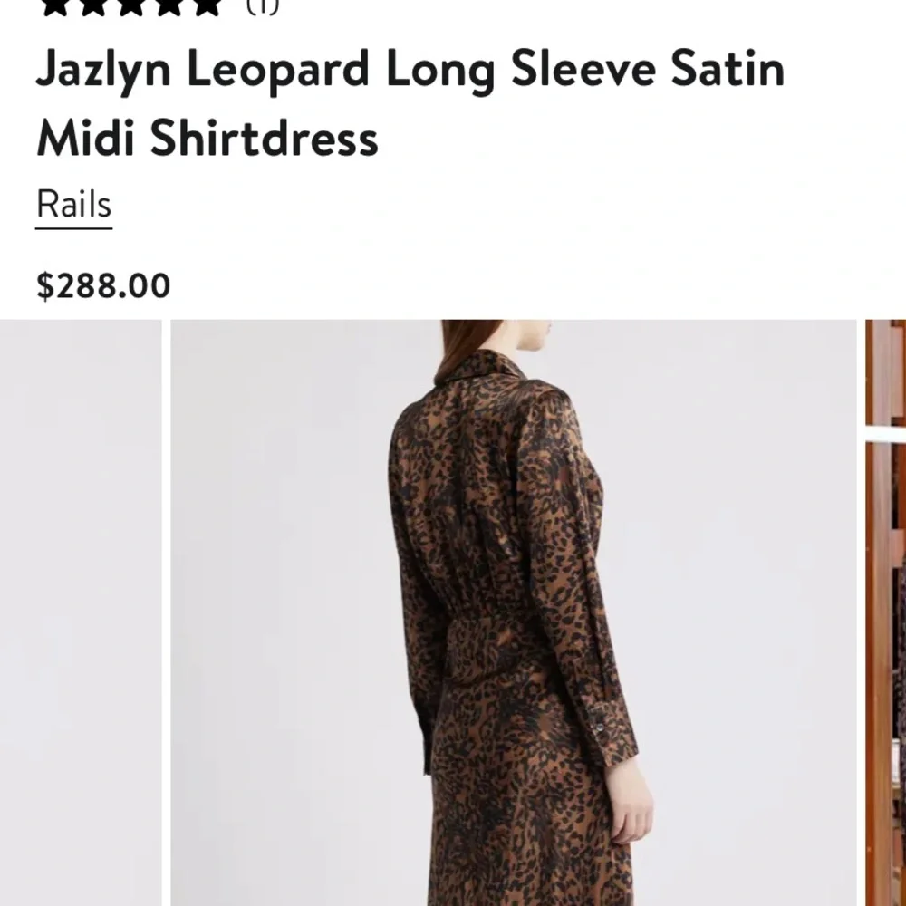 Rails Jazlyn Leopard Satin Shirtdress - Picture 5 of 10